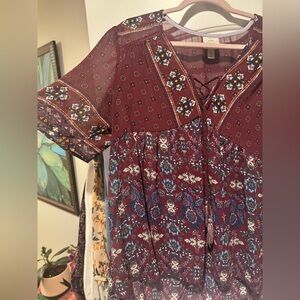 Bohemian Floral Women's Top